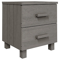 Avis Maison Chic Lot de 2 Tables de chevet - Tables de Nuit Gris clair 40x35x44,5cm Bois massif