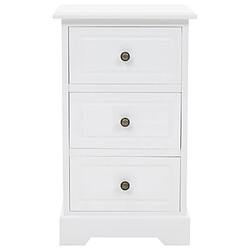 Helloshop26 Table de nuit chevet commode armoire meuble chambre mdf et bois de pin 35 x 32 x 59 cm 1402106