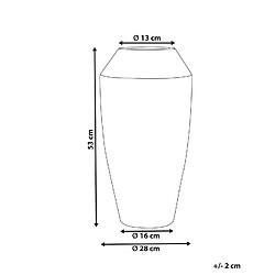 Avis Beliani Vase décoratif MASSA fait à la main Céramique 53 cm Bleu