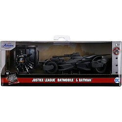 Jada Toys Figurine Batman et Batmobile métal Justice League pas cher