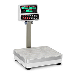 Helloshop26 Balance poids-prix - 100kg/10g - LCD blanc 14_0000677