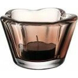 Leonardo Photophore Casolare 6 cm, Verre, Marron