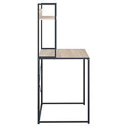 Avis vidaXL Bureau d'ordinateur Noir chêne 110x60x138 cm Bois d'ingénierie