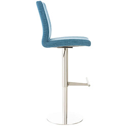 Avis Non Tabouret de bar Cadiz tissu acier inoxydable