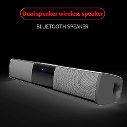 Universal Home Theatre Long Soundbar FM Radio Subwoofer Stereo Wireless Bluetooth Enceintes (noir)