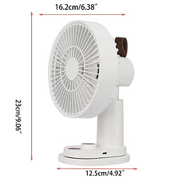 Acheter Universal Ventilateur oscillant de 4 000 mAh de 6 pouces clipsé sur le bureau USB rechargeable télécommande silencieuse Ventilateur personnel