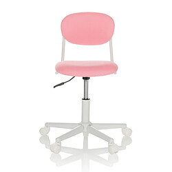 Chaise de bureau pour enfants / chaise pivotante pour enfants KIDDY BASE I Tissu rose hjh OFFICE