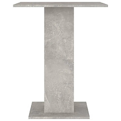 Acheter vidaXL Table de bistro Gris béton 60x60x75 cm Bois d'ingénierie