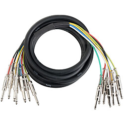 Pronomic Stage MJJ8-3 Câble Jack Multicore (8), 3m 