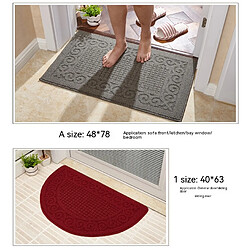 LUUCOZK Tapis de porte d'entrée antidérapants pour entrée intérieure - Rouge foncé-40x63cm pas cher