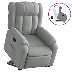 vidaXL Fauteuil inclinable Gris clair Tissu