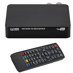 Universal Récepteur de télévision K2 DVB-T/T2, boîtier de télévision de décodeur terrestre vidéo numérique 3D.