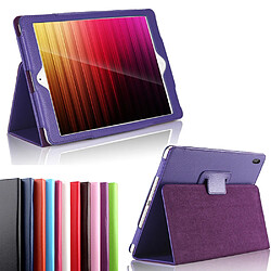 Housse nouvel Apple iPad Pro 10.5 pouces Wifi - 4G/LTE Style Cuir violette avec Stand - Etui coque violet de protection tablette 2017 / 2018 New iPad Pro 10,5 pouces - accessoires pochette XEPTIO case