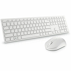 Avis Clavier et souris sans fil Dell KM5221W-WH Blanc Qwerty US