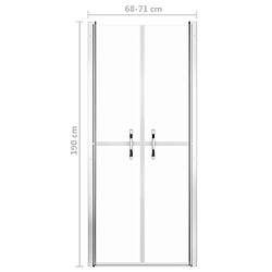 Acheter vidaXL Porte de douche ESG transparent 71x190 cm