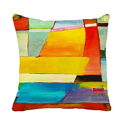 Alter Coussin avec impression numérique, 100% Made in Italy, Coussin de canapé décoratif, amovible et lavable, modèle Posie, 40x40x5 cm