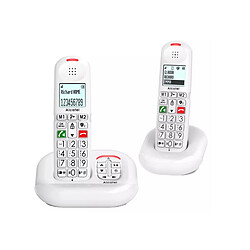 Telephone sans fil duo dect blanc - XL685VOICEDUOBLANC - ALCATEL