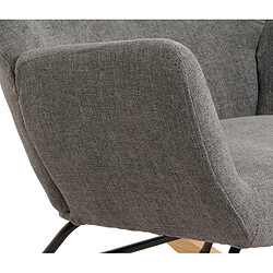 Acheter Mendler Fauteuil à bascule HWC-N13, Fauteuil relax à bascule Fauteuil TV, bois massif métal tissu/textile 320g/m² ~ gris foncé