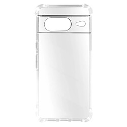 Avizar Coque pour Google Pixel 8 Silicone Souple Coins Antichoc Transparent