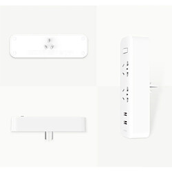 Prise Connectée pour la Maison, Bureau Original Xiaomi Mijia Power Strip Convertisseur Adaptateur de Voyage Plug Portable avec 5V / 2.1A Dual USB Ports de Charge Rapide pas cher