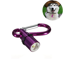 Wewoo Pour le chien / chat, livraison aléatoire de couleur Pendentif d'animal familier de clignotant de lumière de nuit de sécurité de de l'aluminium LED