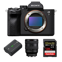 Sony Boîtier Alpha A7 Mark IV + FE 20-70 mm F4 G + Sony NP-FZ100 + SanDisk 128 Go