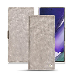 Housse cuir Samsung Galaxy Note20 Ultra - Rabat horizontal - Taupe innocent ( Pantone #d6d2c4 ) - NOREVE