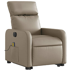 Avis Maison Chic Fauteuil Relax pour salon, Fauteuil inclinable de massage électrique cappuccino similicuir -GKD27682