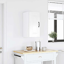 vidaXL Armoire murale de cuisine Kalmar blanc brillant bois ingénierie