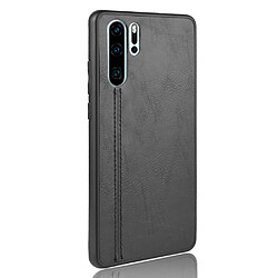 Avis Wewoo Coque Pour Huawei P30 Pro antichoc couture peau de vache motif PC + PU + TPU cas noir