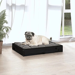 Acheter vidaXL Lit pour chien Noir 61,5x49x9 cm Bois de pin solide