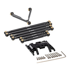 7x Jeu de Maillons En Aluminium + Support de Châssis de Boîte de Vitesses Intermédiaire pour Axial SCX24 AXI00002