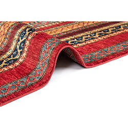 Vidal Tapis de laine 294x198 rouge Torkman pas cher