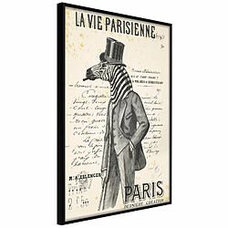 Paris Prix Affiche Murale Encadrée The Parisian Life 40 x 60 cm Noir