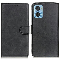 Etui en PU texture, antichoc avec support pour votre Motorola Moto E22 4G/E22i 4G - noir