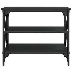 Maison Chic Meuble TV scandinave - Banc TV pour salon Noir 60x40x50 cm Bois d'ingénierie -MN38325 pas cher