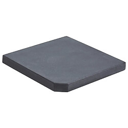 vidaXL Plaque de poids de parasol Noir Granite Carré 25 kg