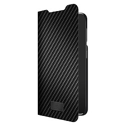 Black Rock Etui Portefeuille "Material Flex Carbon" pour Samsung Galaxy S22 5G, Noir