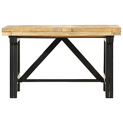 Avis vidaXL Table basse extensible 160x70x45 cm Bois de manguier massif