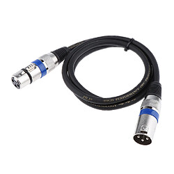 Câble audio XLR 3 broches mâle à femelle xlr microphone mélangeur haut-parleur 1m