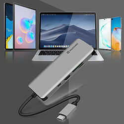 Avis Hub USB-C 8en1 3x USB 1x USB-C 1x HDMI 1x Ethernet 1 Entrée SD Micro-SD Swissten