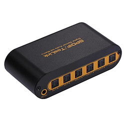 Wewoo Commutateur audio optique numérique SPDIF / 4x2 avec télécommande, prise américaine