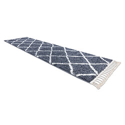 Avis RUGSX Le tapis, le tapis de couloir BERBERE CROSS gris - pour la cuisine, l'antichambre, le couloir 80x200 cm