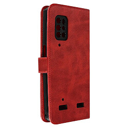 Avizar Étui Ulefone Armor 12 5G Portefeuille Fonction Support Vidéo rouge