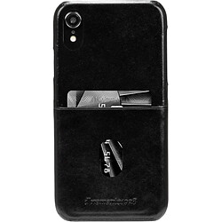 Alpexe Coque rigide en cuir noir Dbramante1928 pour iPhone XR