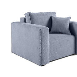 Acheter Bestmobilier Topaze - fauteuil - en velours texturé