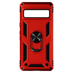 Avizar Coque pour Google Pixel 7 Pro Ultra Rigide Bague Support rouge