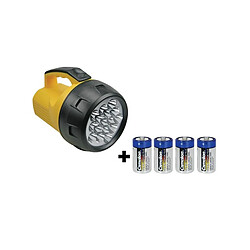 Perel Lampe torche puissante - 16 leds - 4 x pile lr20