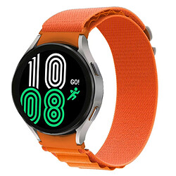 Bracelet en nylon boucle à crochet en G pour votre Samsung Galaxy Watch 5 40mm/44mm/Watch 5 Pro 45mm/Watch4 40mm/44mm - orange