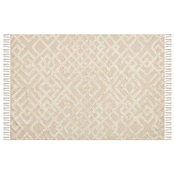 Beliani Tapis en coton 140 x 200 cm beige ARDAHAN